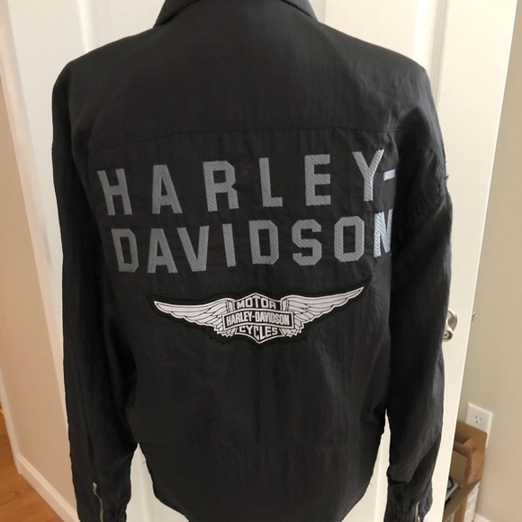 Vintage Harley Davidson Men’s Nylon Riding Jacket - Picture 2 of 4